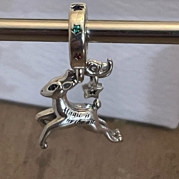 New Authentic Pandora Magical Christmas Reindeer dangle charm - Picture 3 of 4